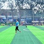 Momen Halalbihalal, DPD KNPI Kabupaten Bekasi Ajak DPK Olahraga Bareng di Sport Center Sukatani